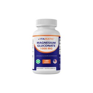 Vitamatic Magnesium Gluconate 1000 mg - 180 Vegetarian Tablets