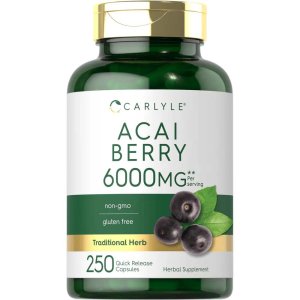 Carlyle Nutritionals Acai Berry 6000mg | 250 Capsules