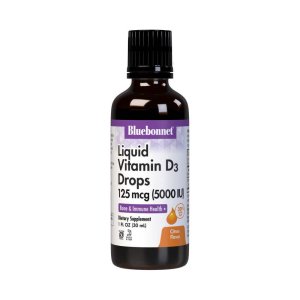 Bluebonnet Nutrition Liquid Vitamin D3 Drops 125 Mcg (5000 Iu) 30 Ml