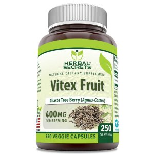 Herbal Secrets Vitex Fruit 400 Mg 250 Veggie Capsules