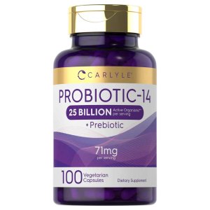 Carlyle Nutritionals Pre & Probiotics 25 Billion CFU per serving | 100 Capsules