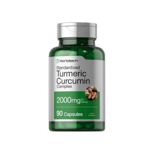 Horbäach Turmeric Curcumin with Bioperine 2000mg per Serving | 90 Capsules