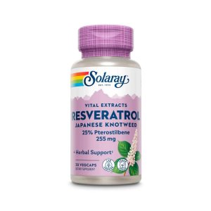 Solaray Super Resveratrol with Pterostilbene, 255mg 30 Caps