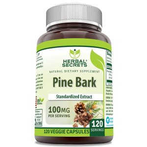 Herbal Secrets Pine Bark Extract 100 Mg 120 Veggie Capsules