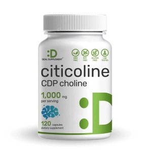 Deal Supplement Citicoline CDP Choline, 1,000mg Per Serving, 120 Capsules