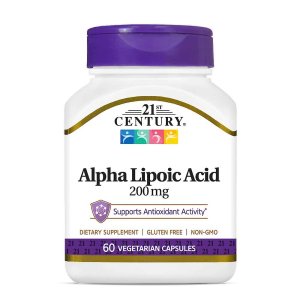21st Century Alpha Lipoic Acid 200 Mg 60 Vegetarian Capsules