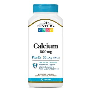 21st Century Calcium 1000 Mg +d3 90 Tab