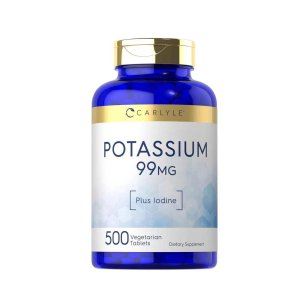 Carlyle Nutritionals Potassium 99mg with Iodine | 500 Tablets