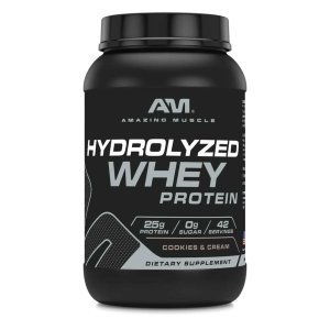 Amazing Muscle Hydrolyzed Whey Protein Powder Cookies & Cream Flavor 1.36kg