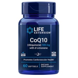 Life Extension Co Q10 (ubiquinone) with D-Limonene 100 Mg – 60 Softgels