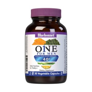 Bluebonnet Nutrition One for Men 40+ Whole Food-Based Multiple 30 Caps