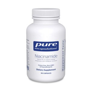 Pure Encapsulations Niacinamide – Vitamin B for Energy Metabolism & Metabolic Function | Gluten-Free, Non-GMO, Hypoallergenic | 90 Capsules