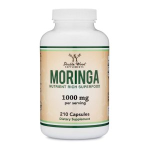 Double Wood Moringa – 1000mg Powerful Superfood Formula | 210 Capsules
