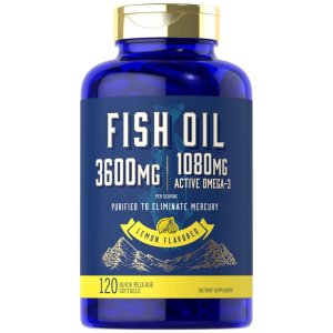 Carlyle Nutritionals Fish Oil 3600mg with Omega-3 1080mg per serving | 120 Softgels
