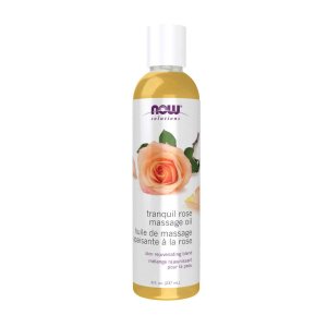 Now Foods Tranquil Rose Massage Oil – Calming Blend with Rose, Jojoba & Almond Oils – Aromatherapy Body Oil – 237 M L