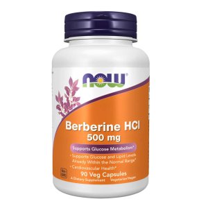 Now Foods Berberine H Cl 500mg – Supports Glucose Metabolism & Cardiovascular Health – 90 Capsules