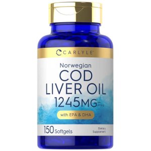 Carlyle Nutritionals Cod Liver Oil 1245mg per serving | 150 Softgels