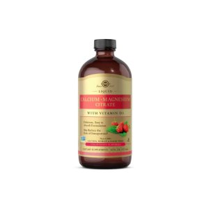 Solgar Liquid Calcium Magnesium Citrate with Vitamin D3 – Strawberry Flavored 473ml