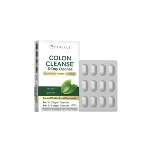 Carlyle Nutritionals 3 Day Colon Cleanse | 12 Vegan Capsules