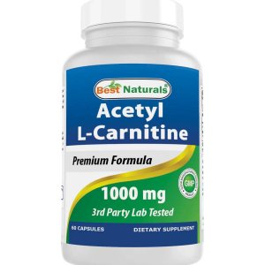 Best Naturals Acetyl L-Carnitine 1000 mg 60 Capsules
