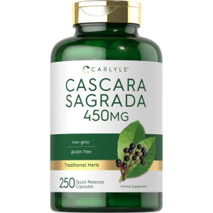 Carlyle Nutritionals Cascara Sagrada 450mg | 250 Capsules