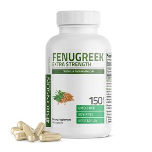 Bronson Vitamins Fenugreek Extra Strength 2400 Mg 150 Caps