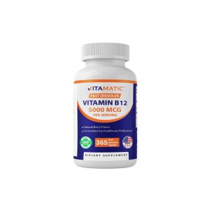 Vitamatic Vitamin B12 5000 mcg per Serving Fast Dissolve 365 Tablets