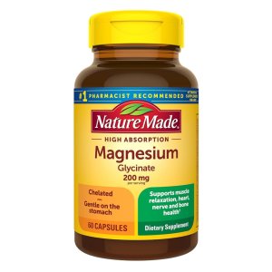 Magnesium Glycinate 200MG By Nature Made - for Muscle, Heart, Nerve and Bone Support