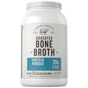 Herbage Farmstead Grass Fed Bone Broth Protein Powder | 35.2oz Powder