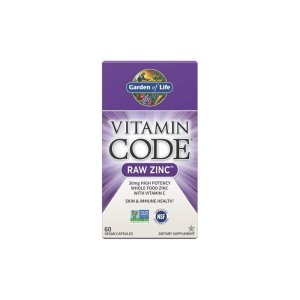 Garden of Life Vitamin Code Raw Zinc 60 Capsules