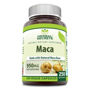 Herbal Secrets Maca 950 Mg 250 Veggie Capsules