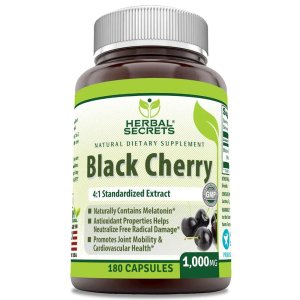 Herbal Secrets Black Cherry 1000 Mg 180 Capsules
