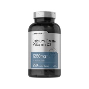 Horbäach Calcium Citrate with Vitamin D-3 | 250 Caplets